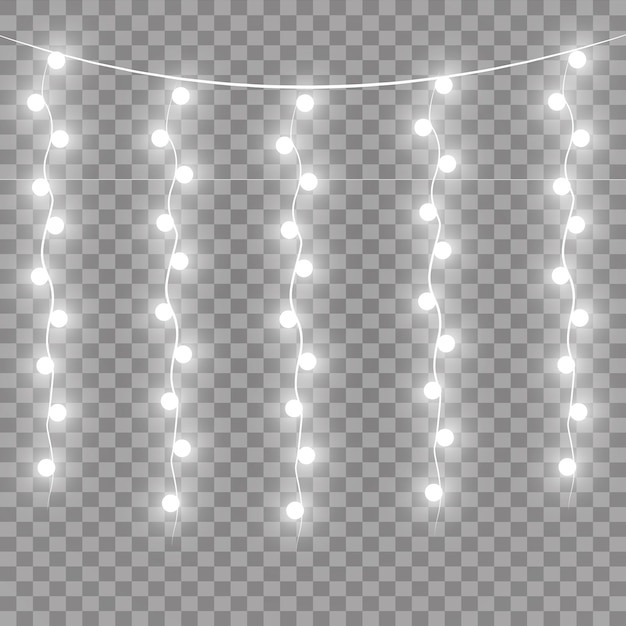 Luces de Navidad, guirnalda ligera.