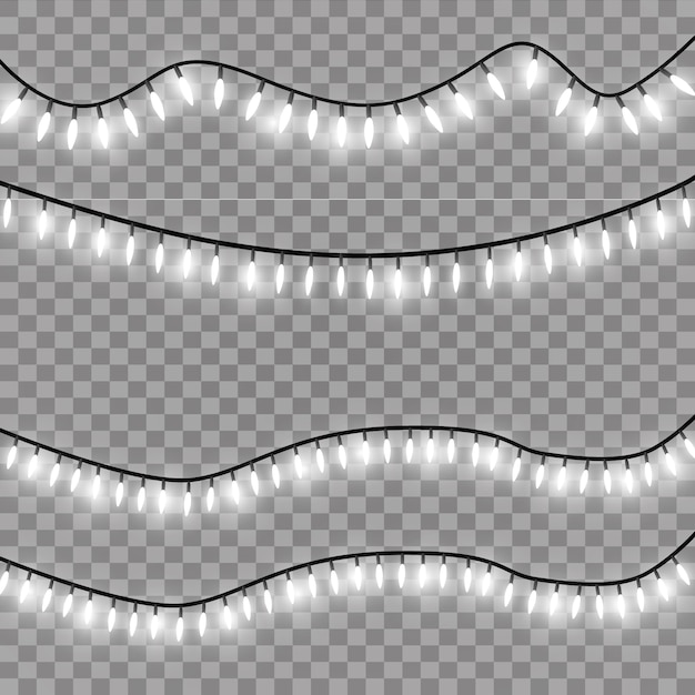 Luces de Navidad, guirnalda ligera.