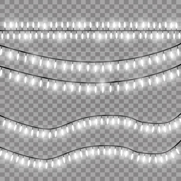 Luces de Navidad, guirnalda ligera.