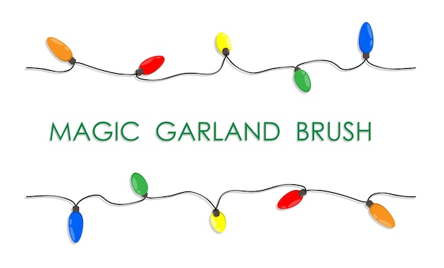 luces de Navidad de varios colores para guirnaldas BRUSH Decorar el árbol de Navidad con luces y