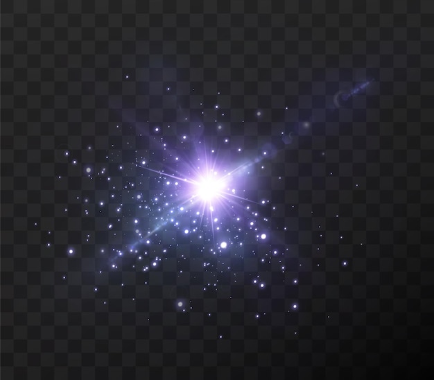 luces de neón azul en transparente