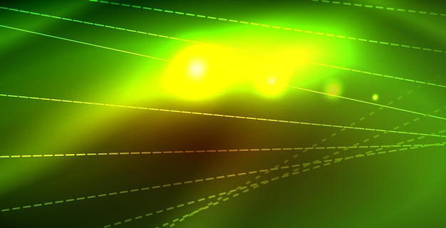 Luces de neón de color con ondas de fondo abstracto