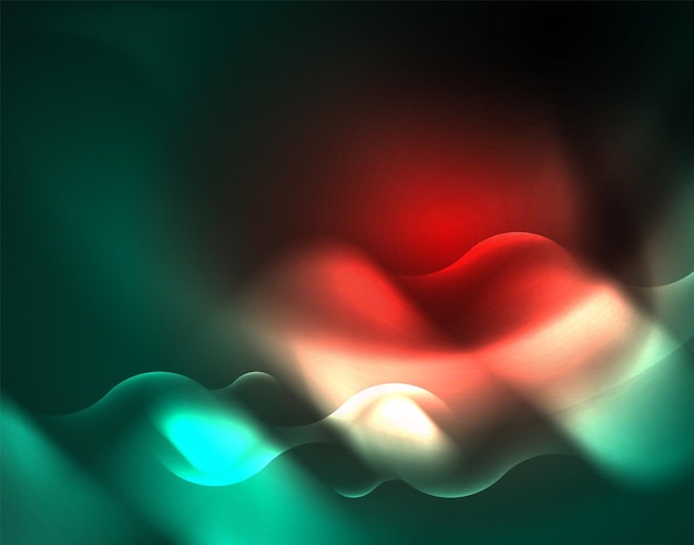 Luces de neón de fondo abstracto vectorial