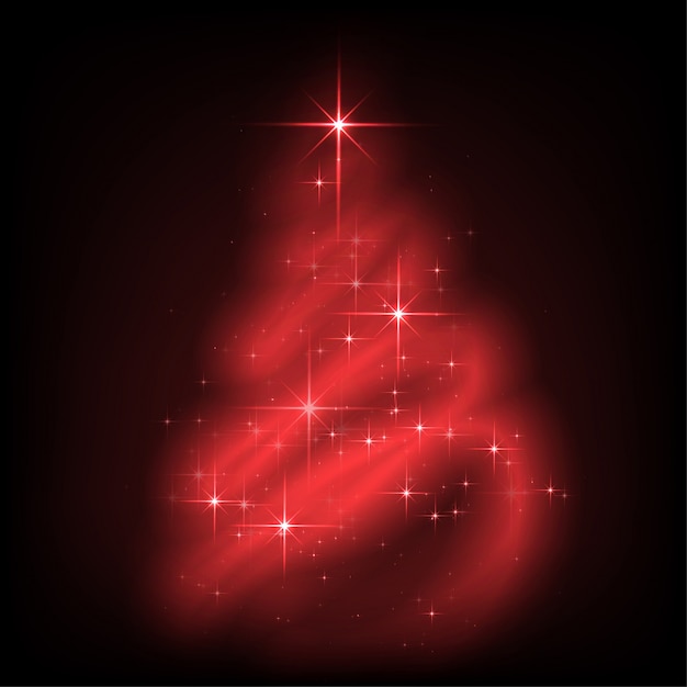 Vector luces rojas de navidad