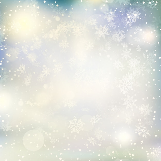 Luces sobre fondo de Navidad.