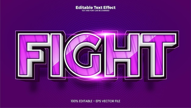 Lucha contra el efecto de texto editable en un estilo de tendencia moderno.