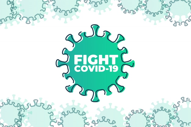 Vector lucha contra el virus corona covid-19