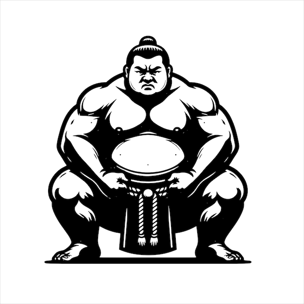 Luchador de sumo svg