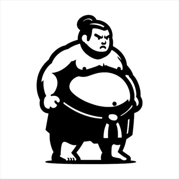 Luchador de sumo svg