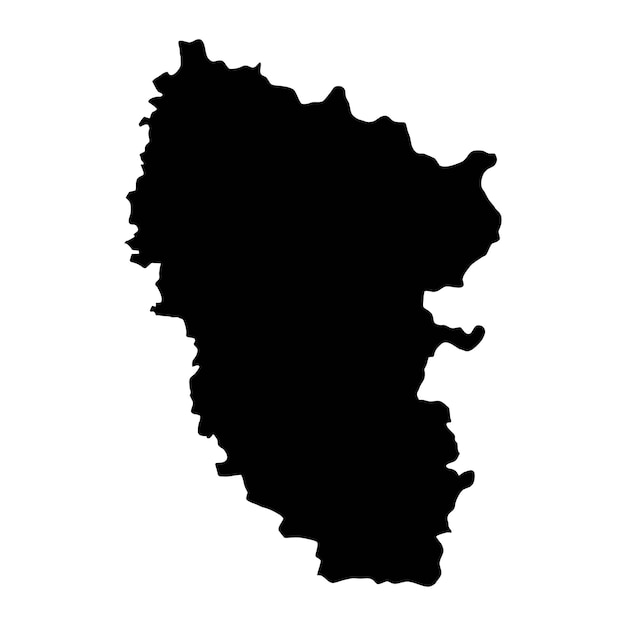 Lugansk Oblast mapa provincia de Ucrania ilustración vectorial