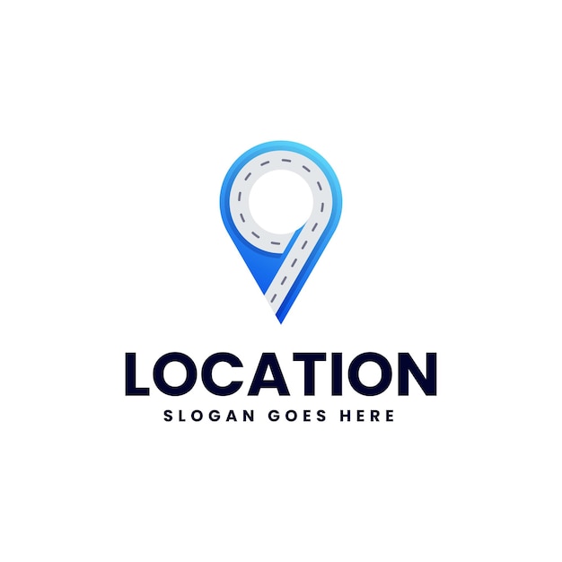 Lugar Gradiente Logotipo de colores
