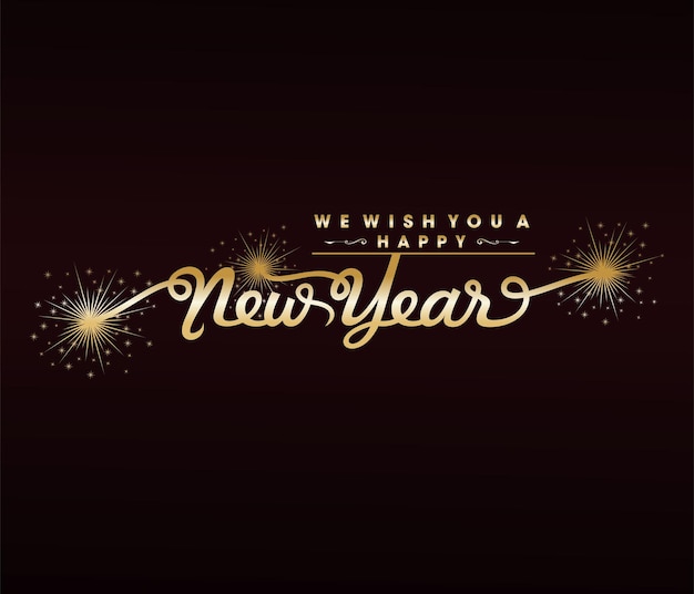Lujo 2022 feliz año nuevo elegante diseño.