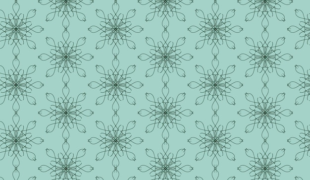 lujo abstracto elegante verde oscuro y verde turquesa patrón floral sin fisuras