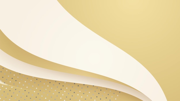 Lujo abstracto fondo blanco y dorado