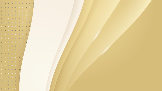 Lujo abstracto fondo blanco y dorado