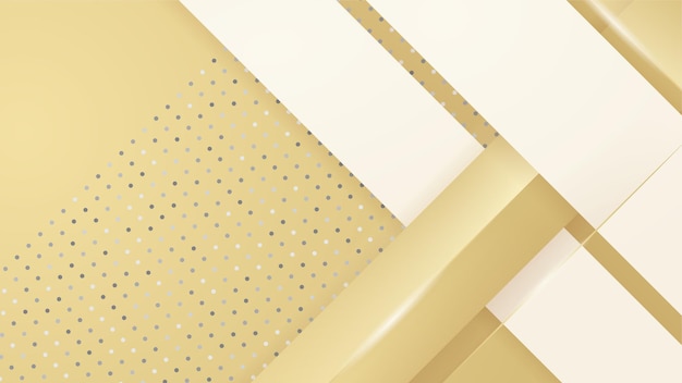 Lujo abstracto fondo blanco y dorado