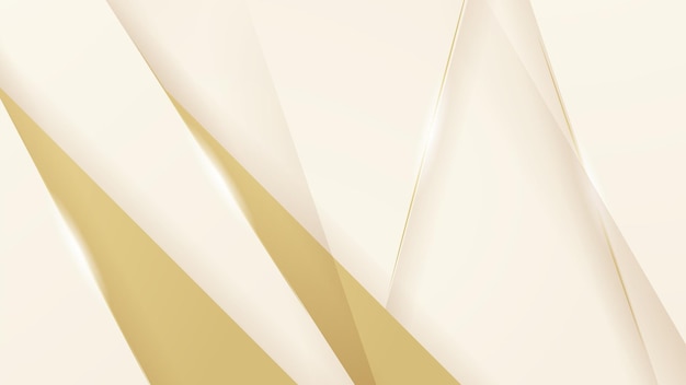 Lujo abstracto fondo blanco y dorado