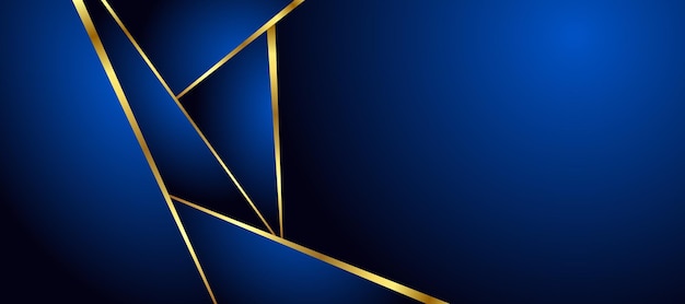 Lujo azul y fondo dorado