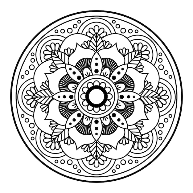 Lujo creativo de ilustración mandala.