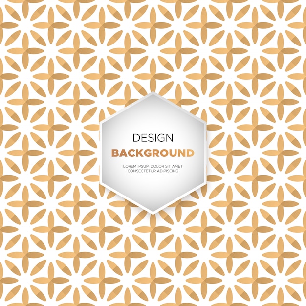 Lujo diseño de mandala ornamental fondo en color oro