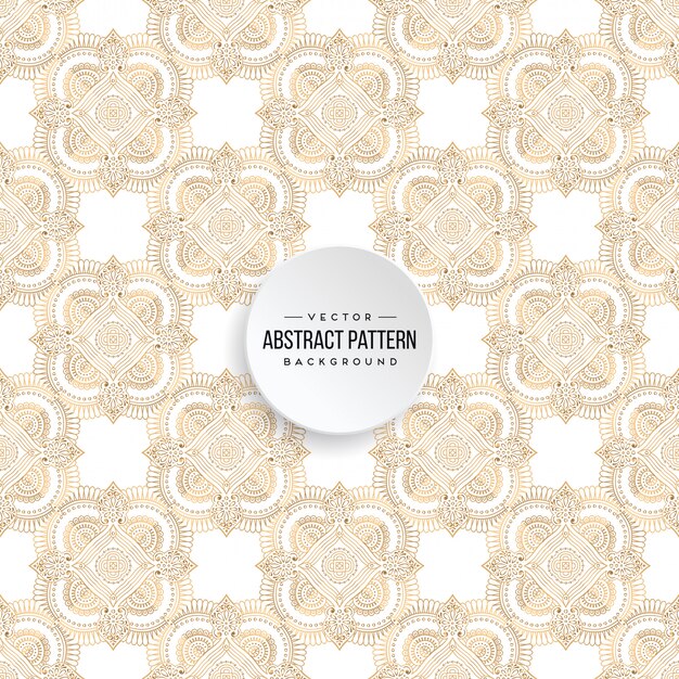 Lujo diseño de mandala ornamental fondo en color oro