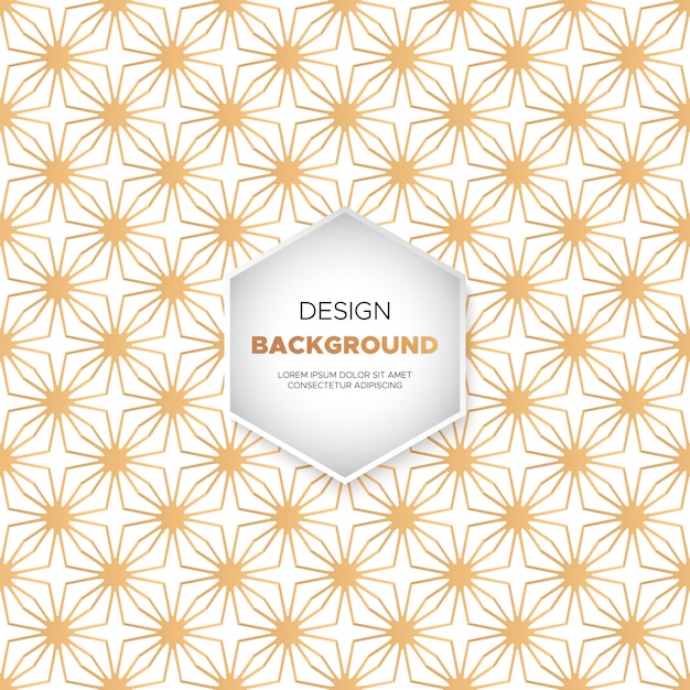 Lujo diseño de mandala ornamental fondo en color oro