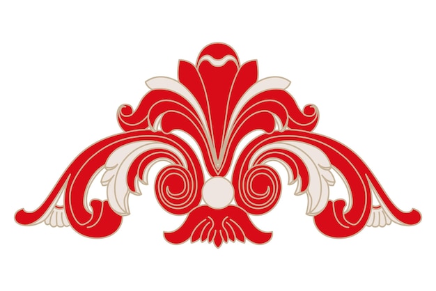 Lujo festivo chino oriental cultura tradicional decoración clásica de primera calidad arte de línea de oro rojo