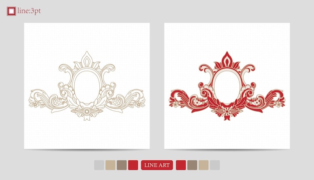 Lujo festivo chino oriental cultura tradicional decoración clásica de primera calidad arte de línea de oro rojo