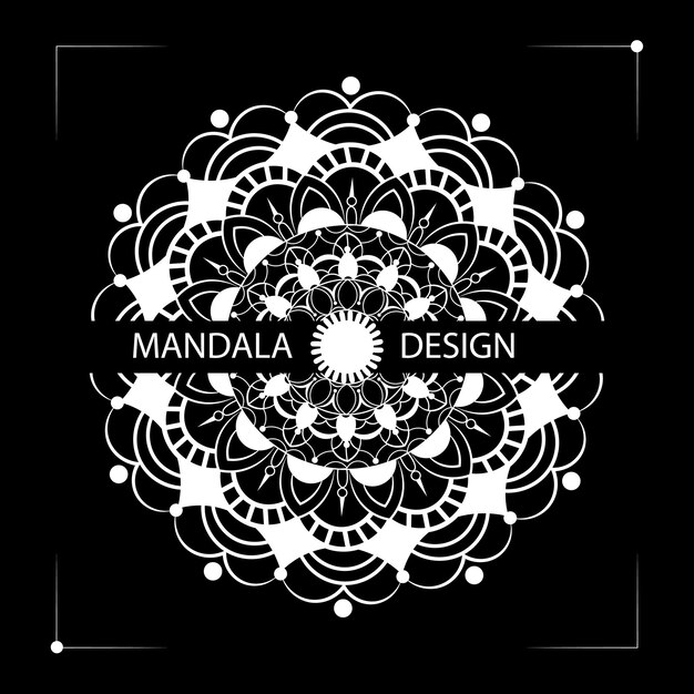 Lujo y fondo de mandala ornamental real