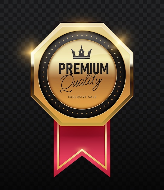 Lujo insignias de oro