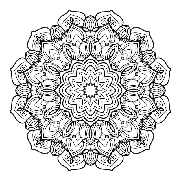 Lujo mandala diseño de fondo