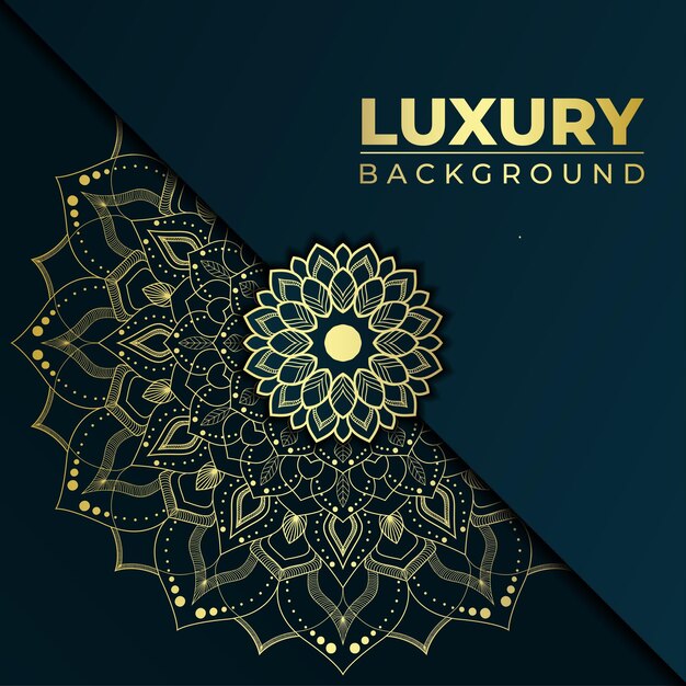 Lujo mandala diseño de fondo