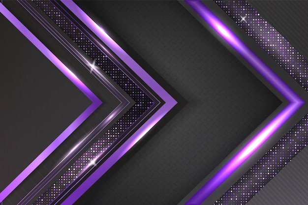 Lujo moderno de fondo negro y morado con elemento