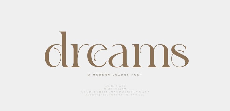 Vector lujo moderno fuente de belleza alfabeto logotipo tipografía hermosa mínima elegante clásica letra serif fuentes moda boda vintage retro logotipos ilustración vectorial
