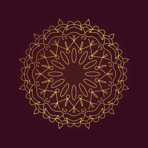 lujo ornamental mandala diseño de fondo