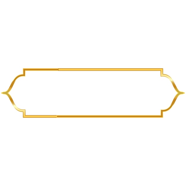 lujo de oro árabe islámico cuadro de texto título marco de borde conjunto con ilustración ornamental