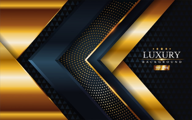 Lujo oscuro con línea dorada y superposición