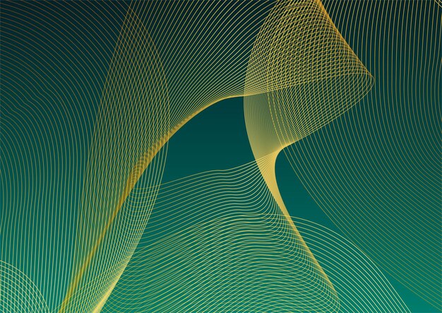 Lujo verde oscuro y oro fondo abstracto
