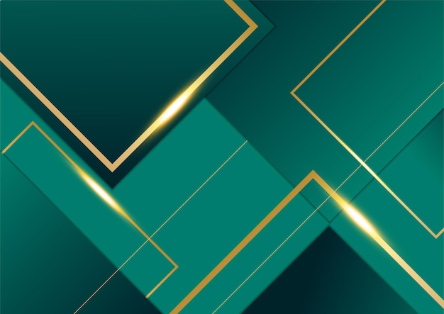 Lujo verde oscuro y oro fondo abstracto