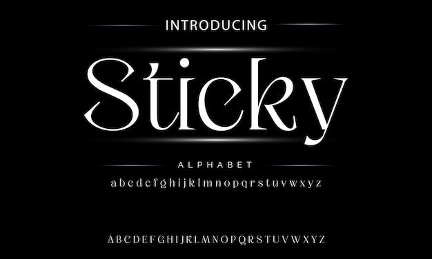 Vector lujosa fuente de letras del alfabeto tipografía elegante de boda letras clásicas fuentes serif decorativas