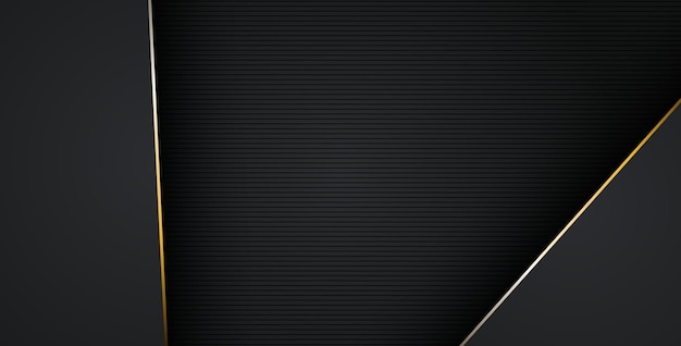 lujoso abstracto negro gris oro línea superposición capas fondo eps10 vector
