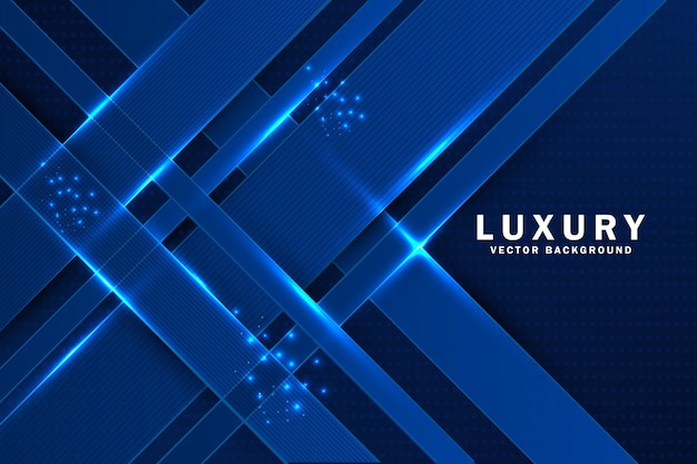 El lujoso azul marino y la capa superpuesta de fondo texturizado se combinan con líneas azules brillantes