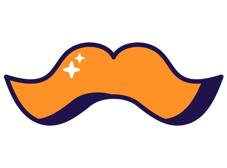 Vector el lujoso bigote rojo nativo irlandés