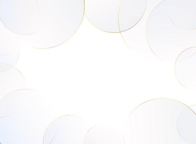 Lujoso diseño de fondo blanco abstracto y moderno con prominentes líneas doradas