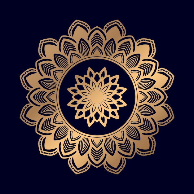 Lujoso diseño de mandala de patrón islámico con hermosa plantilla de diseño de vectores de arte