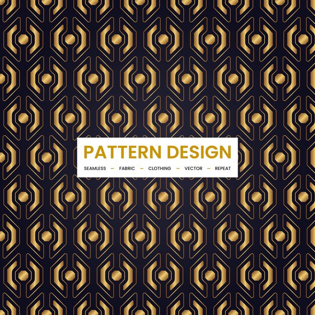 El lujoso fondo de patrón dorado