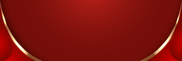lujoso fondo rojo decoración con hermosas líneas doradas abstracto elegante fondo rojo