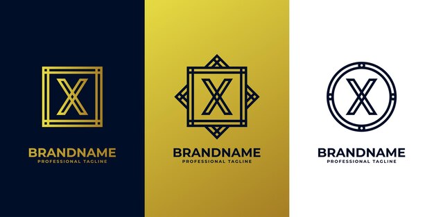 Lujoso logotipo de letra x adecuado para cualquier negocio con iniciales x