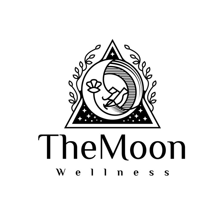 Luna cara belleza logo negro