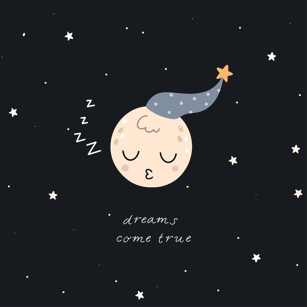 Luna dormida en un sombrero